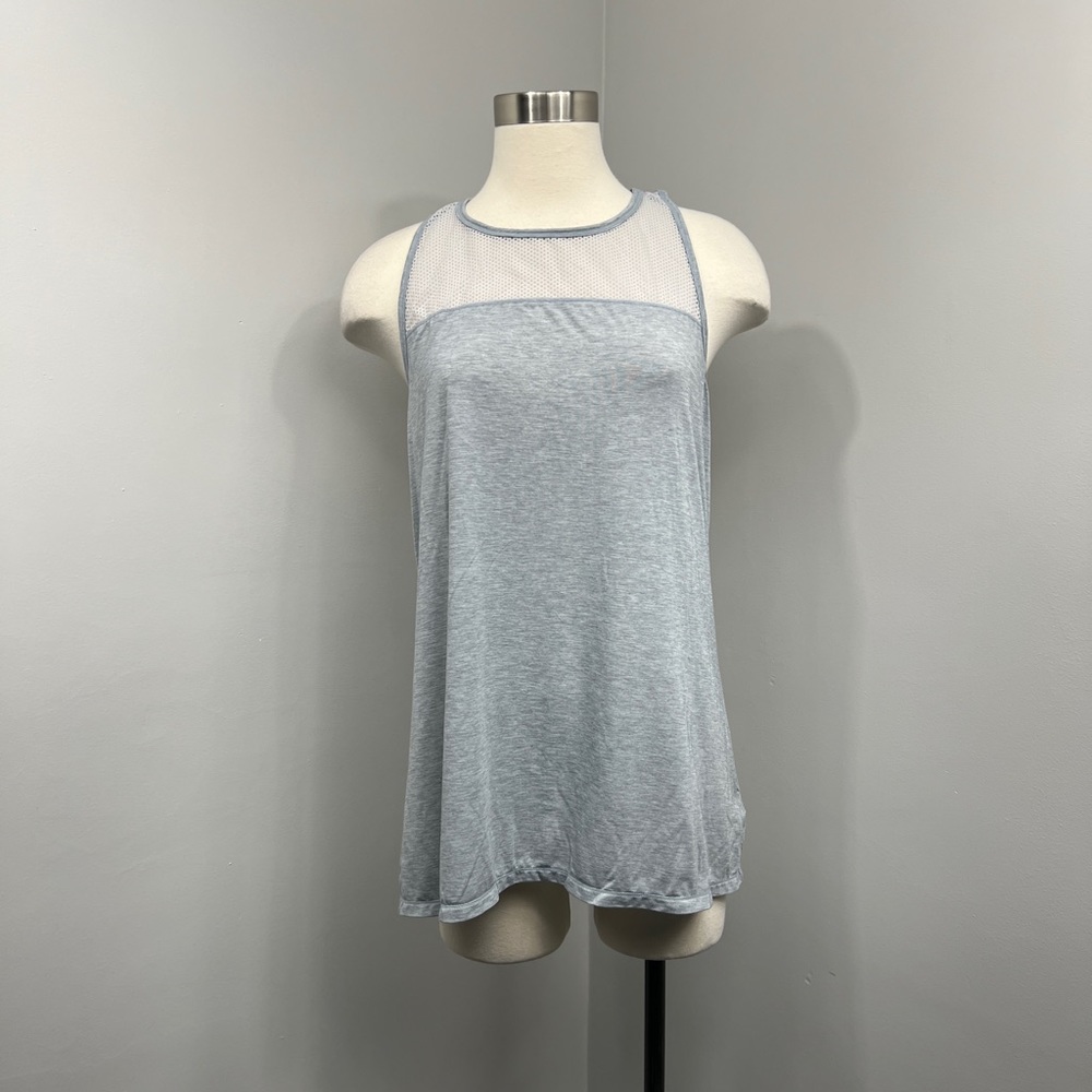 Athleta Grey Mesh Tank
